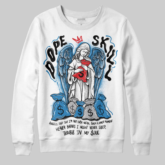 Jordan 3 Retro OG Rare Air DopeSkill Sweatshirt Angels Graphic Streetwear - White 