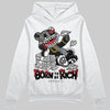 Jordan 3 OG “Black Cement” DopeSkill Hoodie Sweatshirt Born To Be Rich Graphic Streetwear - White