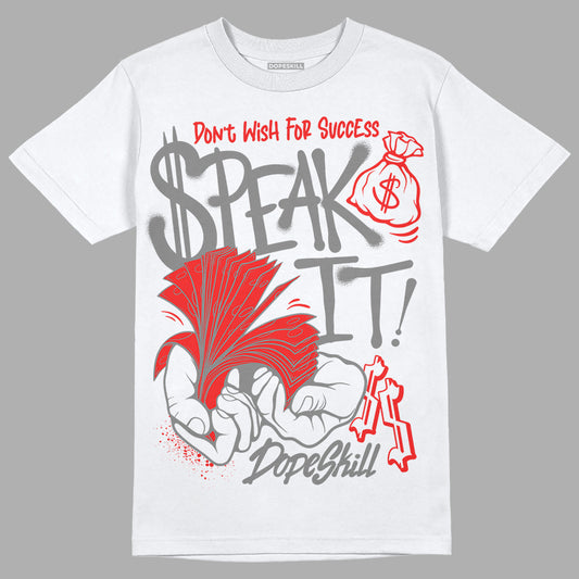 Grey Sneakers DopeSkill T-Shirt Speak It Graphic Streetwear - WHite