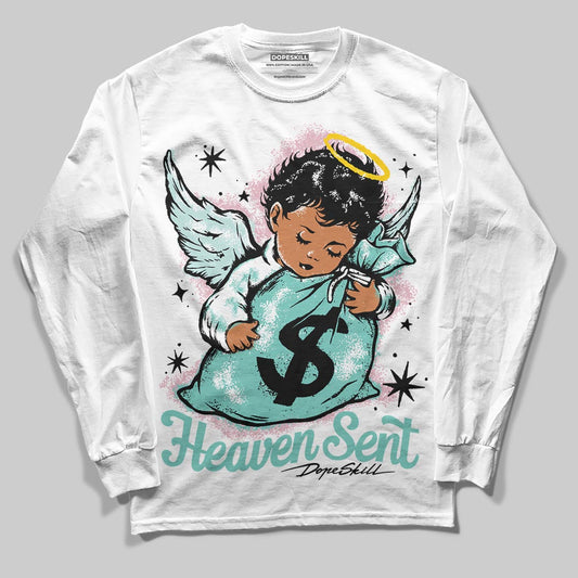 Jordan 11 Low "Igloo" DopeSkill Long Sleeve T-Shirt Heaven Sent Graphic Streetwear - White