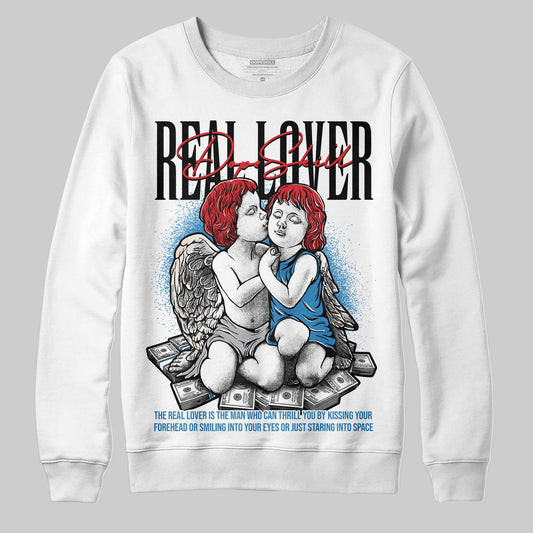 Jordan 3 Retro OG Rare Air DopeSkill Sweatshirt Real Lover Graphic Streetwear - WHite