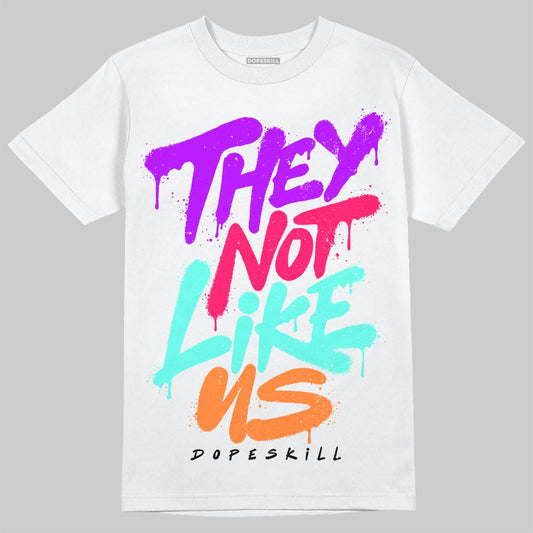 Black and White Sneakers DopeSkill T-Shirt They Not Like Us Graphic Streetwear - White 