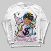 Jordan 5 “Year of the Snake” DopeSkill Long Sleeve T-Shirt Heaven Sent Graphic Streetwear - White 