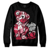 Jordan 1 Retro High '85 OG Metallic Burgundy DopeSkill Sweatshirt Broken Heart Graphic Streetwear - Black