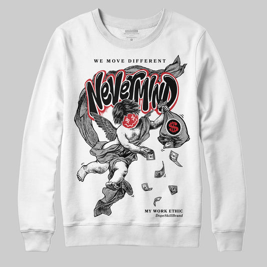 Jordan 11 “Bred Velvet” DopeSkill Sweatshirt Nevermind Graphic Streetwear - White