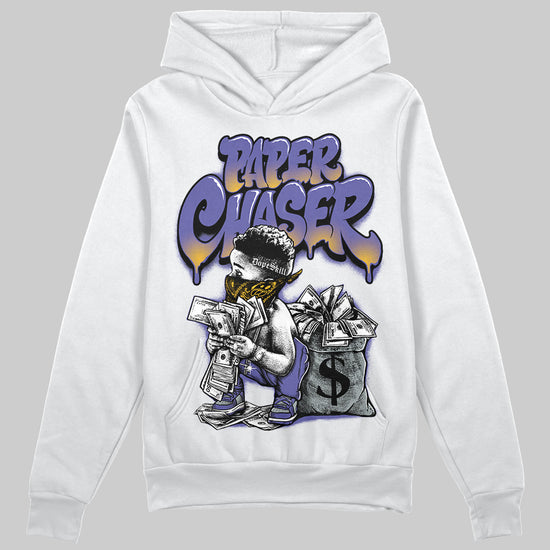 Jordan 4 Retro Lakers DopeSkill Hoodie Sweatshirt Paper Chaser Boy Graphic Streetwear - White