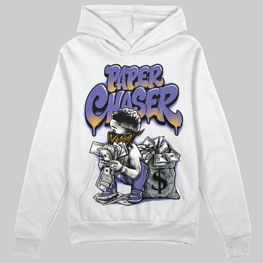 Jordan 4 Retro Lakers DopeSkill Hoodie Sweatshirt Paper Chaser Boy Graphic Streetwear - White