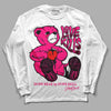 Jordan 1 Low GS “Fierce Pink” Dopeskill Long Sleeve T-Shirt Love Kills Graphic Streetwear - White