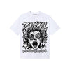 Black and White Sneakers DopeSkill T-Shirt Root of Evil Graphic Streetwear - White 