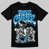 Jordan 4 Retro Military Blue DopeSkill T-Shirt Paper Chaser Boy Graphic Streetwear - black
