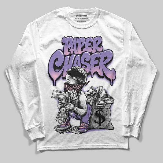 Jordan 11 "Mojave" DopeSkill Long Sleeve T-Shirt Paper Chaser Boy Graphic Streetwear - White 