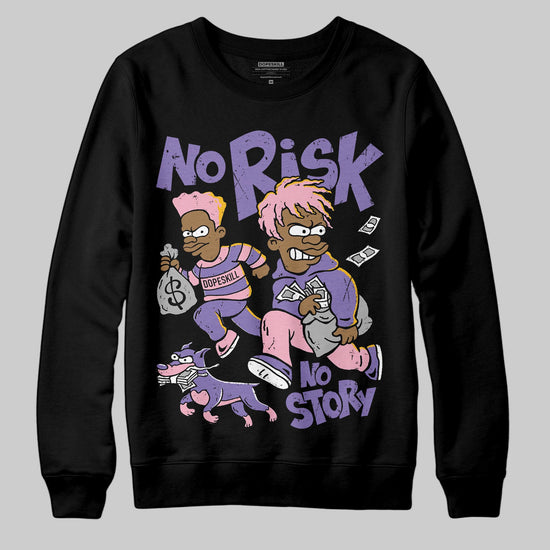 Jordan 11 "Mojave" DopeSkill Sweatshirt No Risk No Story Graphic Streetwear - black