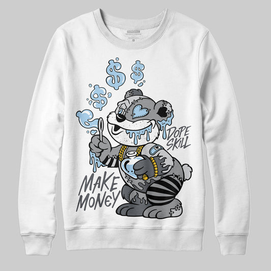 Jordan 5 Retro Wolf Grey (2026) DopeSkill Sweatshirt Make Money Graphic Streetwear - White 