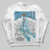 Jordan 11 Retro Legend Blue DopeSkill Long Sleeve T-Shirt Thunder Dunk Graphic Streetwear - White