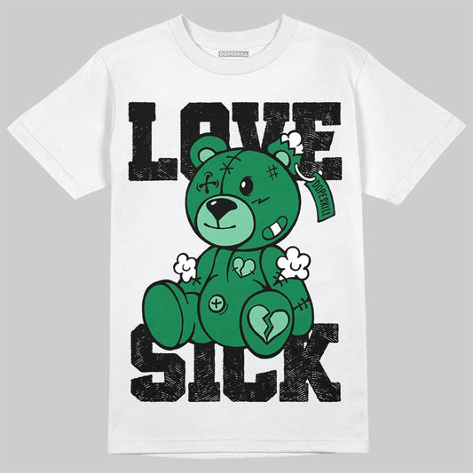 Green Sneakers DopeSkill T-Shirt Love Sick Graphic Streetwear - White