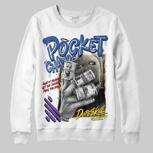 Jordan 17 Retro Low SP Infinite Archives DopeSkill Sweatshirt Pocket Change Graphic Streetwear - White 