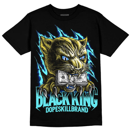 Jordan 5 Aqua DopeSkill T-Shirt Black King Graphic Streetwear - Black