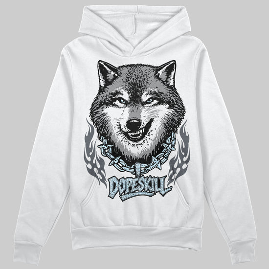 Jordan 5 Retro Wolf Grey (2026) DopeSkill Hoodie Sweatshirt Wolf Grey Graphic Streetwear - White 