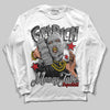 Jordan 3 OG “Black Cement” DopeSkill Long Sleeve T-Shirt Get Rich Graphic Streetwear - White