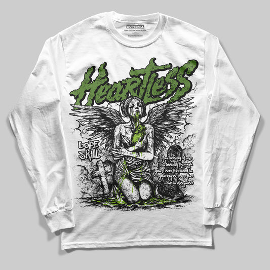 Dunk Low 'Chlorophyll' DopeSkill Long Sleeve T-Shirt Heartless Graphic Streetwear - White