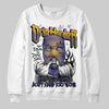 Jordan 4 Retro Lakers DopeSkill Sweatshirt Drip Harder Graphic Streetwear - White 