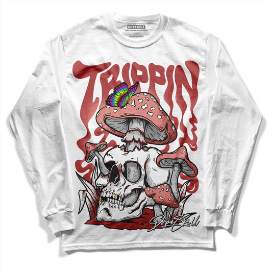 Jordan 13 “Dune Red” DopeSkill Long Sleeve T-Shirt Trippin Graphic Streetwear - White