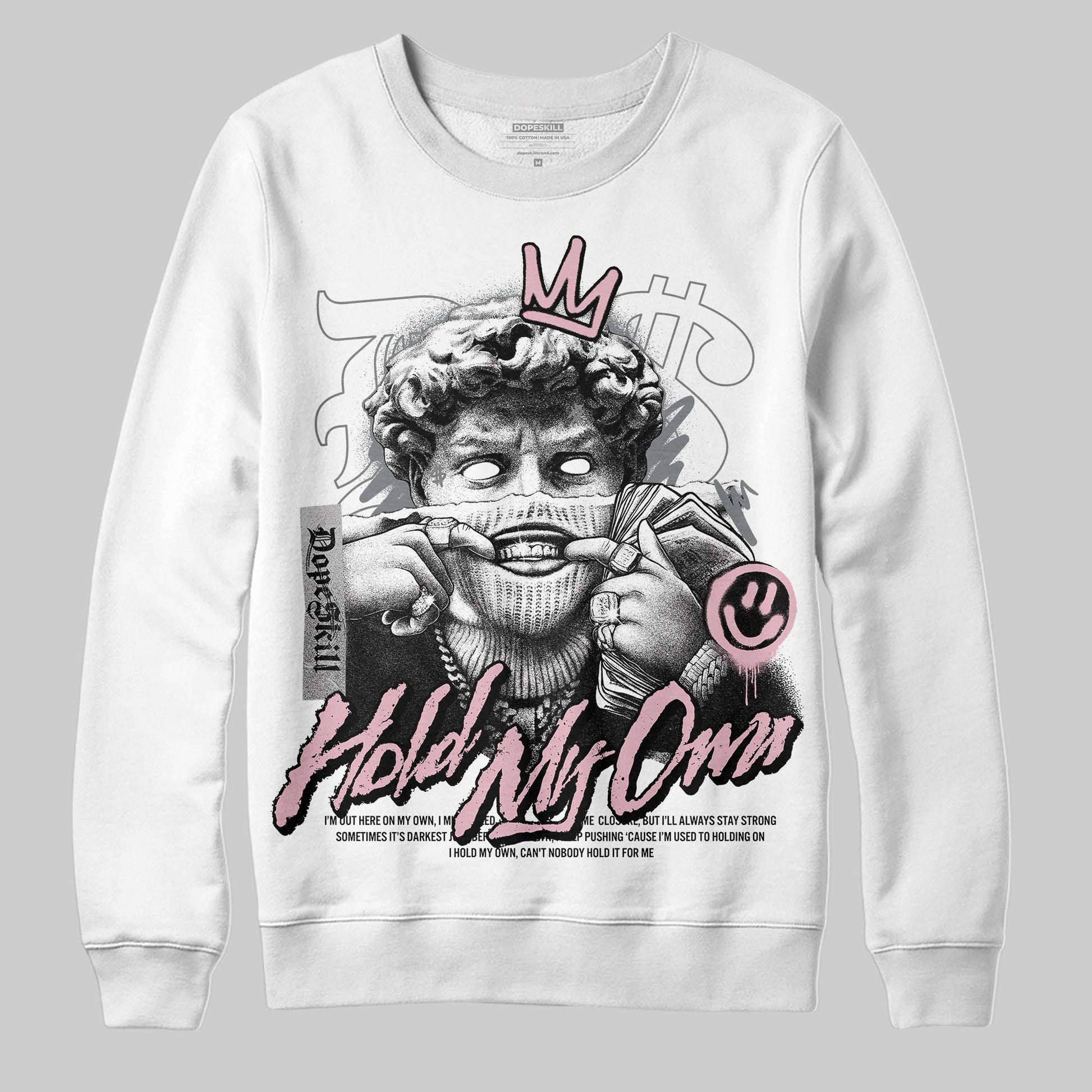 Air Max 95 OG “Pink Foam” DopeSkill Sweatshirt In My Way Graphic Streetwear - White