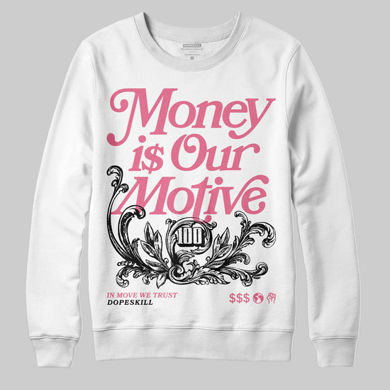 Diesel Pink S - Serendipity Pro-X1 Trainers DopeSkill Sweatshirt Money Is Our Motive Typo Graphic Streetwear - White