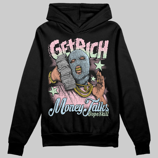 Jordan 4 Retro Valentine's Day (2026) (GS) DopeSkill Hoodie Sweatshirt Get Rich Graphic Streetwear - black