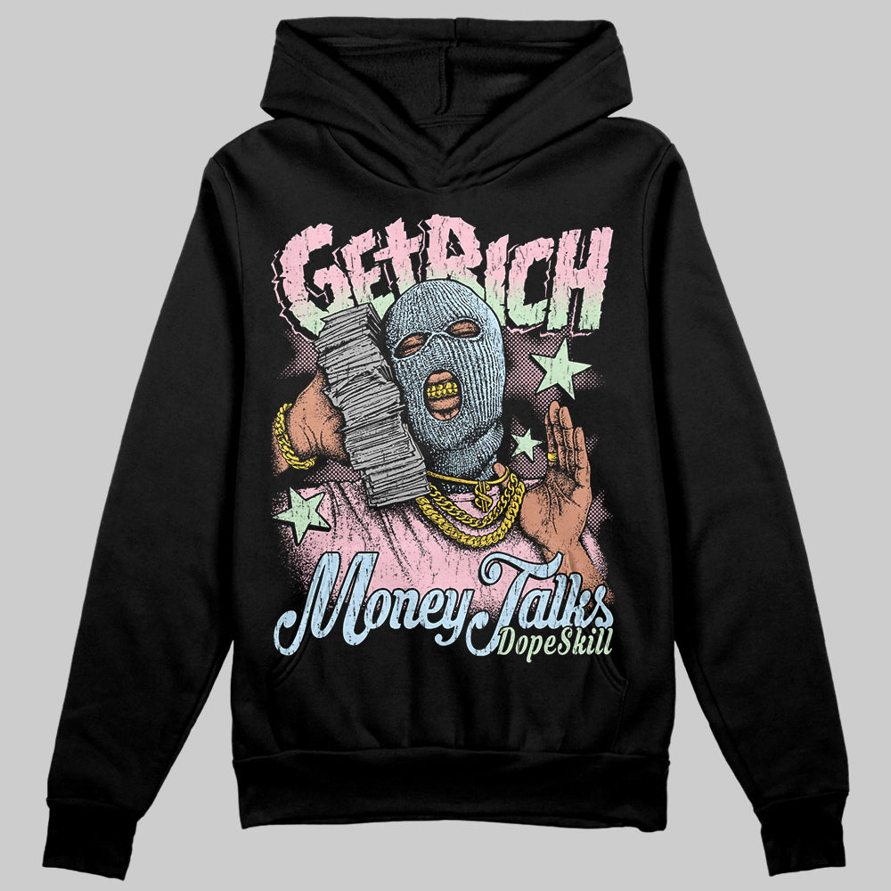 Jordan 4 Retro Valentine's Day (2026) (GS) DopeSkill Hoodie Sweatshirt Get Rich Graphic Streetwear - black