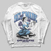University Blue Sneakers DopeSkill Long Sleeve T-Shirt Self Made Graphic Streetwear - White