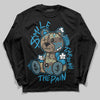 Jordan 3 GS “We Outside” DopeSkill Long Sleeve T-Shirt Smile Through The Pain Graphic Streetwear - Black
