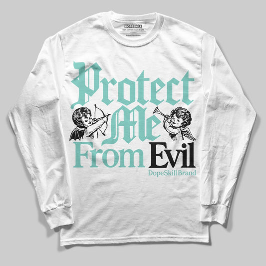 Jordan 11 Low "Igloo" DopeSkill Long Sleeve T-Shirt Protect Me From Evil Graphic Streetwear - White