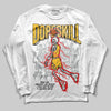 Jordan 12 "Phantom" DopeSkill Long Sleeve T-Shirt Thunder Dunk Graphic Streetwear - White