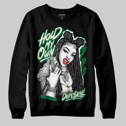 Jordan 13 GS “Pine Green” DopeSkill Sweatshirt New H.M.O Graphic Streetwear - Black