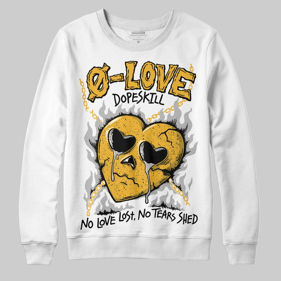 Jordan 5 'Tokyo' DopeSkill Sweatshirt Crying Heart Graphic Streetwear - White