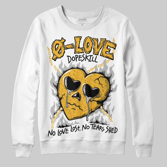 Jordan 5 'Tokyo' DopeSkill Sweatshirt Crying Heart Graphic Streetwear - White