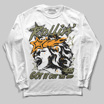 Olive Sneakers DopeSkill Long Sleeve T-Shirt Got It Out The Mud Graphic Streetwear - White