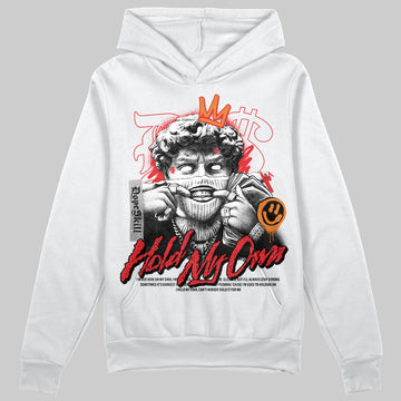 Jordan 4 Retro Red Cement DopeSkill Hoodie Sweatshirt New Hold My Own Graphic Streetwear - White 