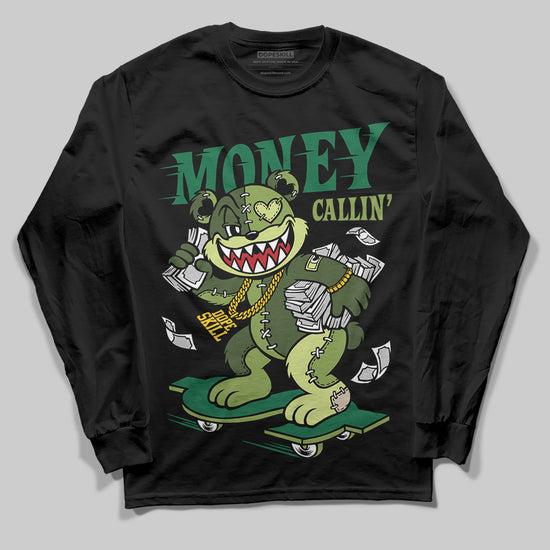 Foamposite Pro 'Pine Green' DopeSkill Long Sleeve T-Shirt Money Callin' Graphic Streetwear - Black