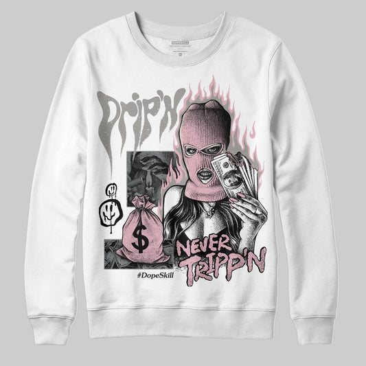 Air Max 95 OG “Pink Foam” DopeSkill Sweatshirt Drip'n Never Tripp'n Graphic Streetwear - White
