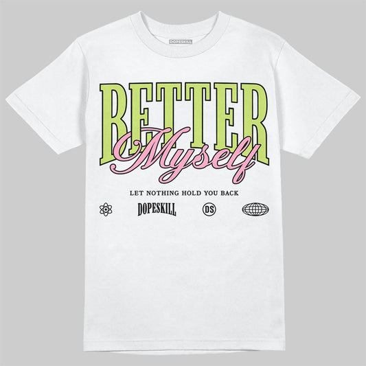 Chase B x Travis Scott x Jordan Jumpman Jack DopeSkill T-Shirt Better Myself Graphic Streetwear - White 
