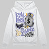 Jordan 4 Retro Lakers DopeSkill Hoodie Sweatshirt Real Ones Move In Silence Graphic Streetwear - White