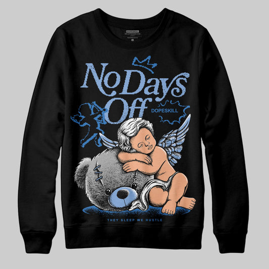 Jordan 4 WMNS 'Forget Me Not' DopeSkill Sweatshirt New No Days Off Graphic Streetwear - Black