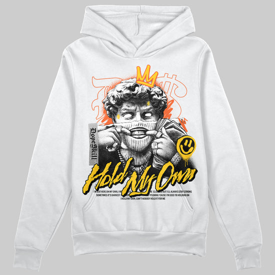 Yellow Sneakers DopeSkill Hoodie Sweatshirt New Hold My Own Graphic Streetwear - White