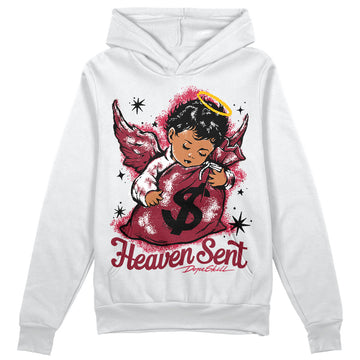 Jordan 1 Retro High '85 OG Metallic Burgundy DopeSkill Hoodie Sweatshirt Heaven Sent Graphic Streetwear - White