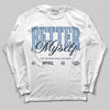 Asics Gel-Cumulus 16 Wash/Independence Blue DopeSkill Long Sleeve T-Shirt Better Myself Graphic Streetwear - White 
