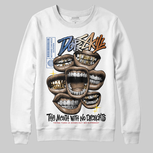 Jordan 17 Retro Low SP Infinite Archives DopeSkill Sweatshirt The Mouth With No Droughts Graphic Streetwear - White