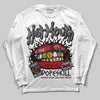 Jordan 3 OG “Black Cement” DopeSkill Long Sleeve T-Shirt Hot Mouth Graphic Streetwear - White 