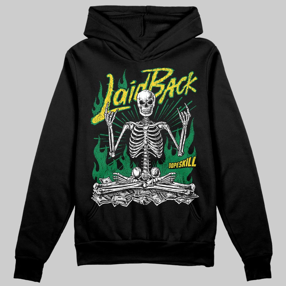 Green Sneakers DopeSkill Hoodie Laid Back Graphic Streetwear - Black